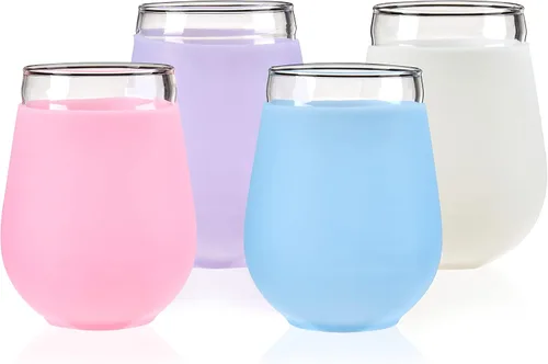 Miniatura 15 de True Juego de copas de vino sin tallo, copas modernas para vinos tintos y blancos, cócteles, bebidas, regalos de boda, inauguración de la casa