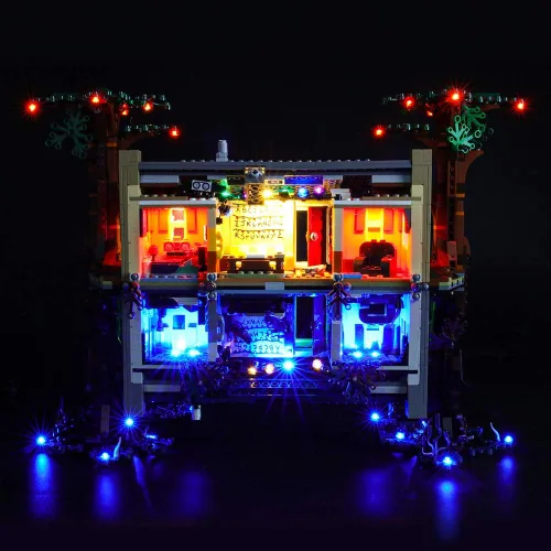 Miniatura 4 de GEAMENT Kit de luces de versión mejorada para Stranger Things The Upside Down - Compatible con el modelo de bloques de construcción Lego 75810