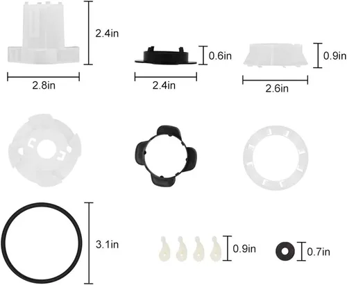 Miniatura 2 de BUYGOO 285811 Kit de reparación de agitador con 80040 arandela agitador perro reemplazo apto para Whirlpool y lavadora Kenmore