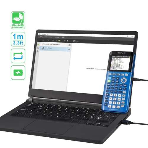 Miniatura 4 de Funturbo TI-84 Plus CE Cable de carga y datos, Texas Instruments Cable de carga USB para TI-84 Plus C Silver Edition, TI-Nspire CX II Mini USB Cable