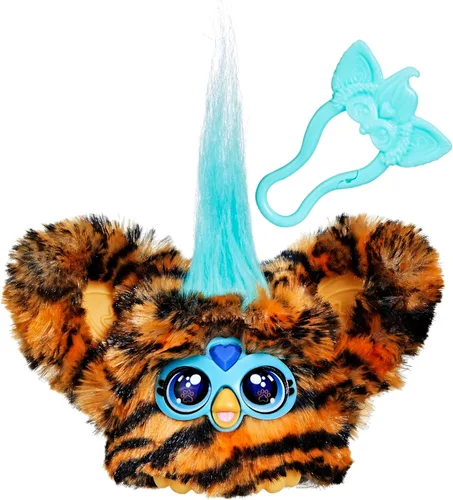 Miniatura 12 de Furby Furblets Bam-Boo Mini Friend, juguetes de peluche electrónicos para niñas y niños, panda, blanco y negro, habla furbish y reproduce música