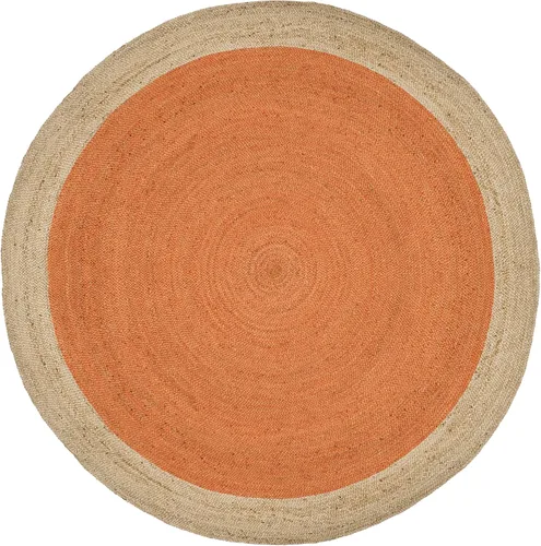 Miniatura 28 de SAFAVIEH Alfombra de Área Redonda de 10' - Colección de Fibra Natural - Verde y Marrón Natural, Yute Hecho a Mano, Diseño de Borde Trenzado (NF801G)