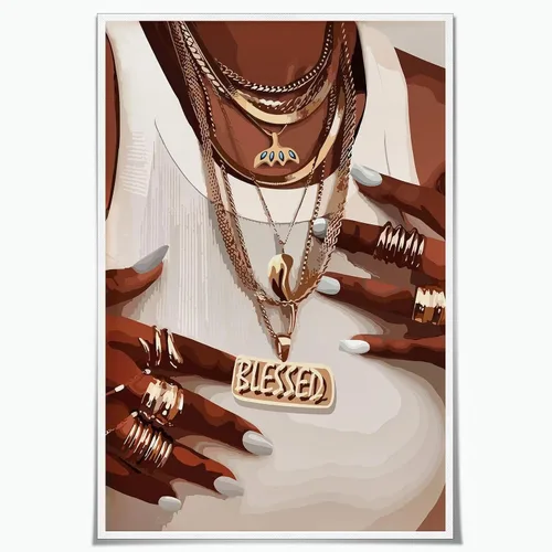 Miniatura 8 de Póster de personas negras, arte de mujeres afroamericanas, arte minimalista para mujer, impresión de mujer afro, obra de arte moderna, 16 x 24