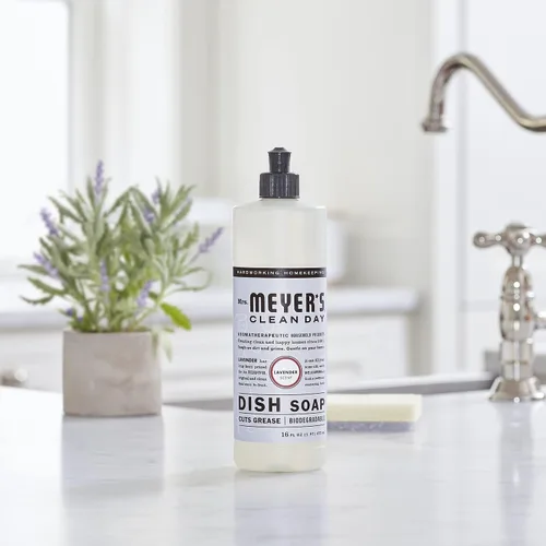 Miniatura 139 de Mrs. Meyer’s Clean Day - Detergente líquido para platos, aroma a lavanda, botella de 16 oz