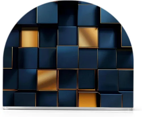 Black and Gold Style Acrylic Napkin Holder for Outdoor, Dining, Freestanding Table Napkin Dispenser for Home Decor for Bathroom, Restaurant