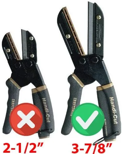 Miniatura 2 de MTP 10 piezas Handi Cut 3-7/8" cuchillas de repuesto 401 37251 37301 37201 Craftsman compatibles 40178 corte a mano Ronan 401 Multi corte