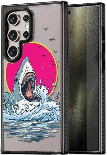 Miniatura 66 de Rosarnnah Funda compatible con Samsung Galaxy S24 Ultra, bonita estética, a la moda, divertida funda con estampado de gatito y gato, duradera a