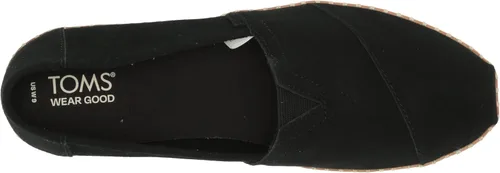 Miniatura 5 de TOMS Mujer Alpargata Cuero Wr - Negro