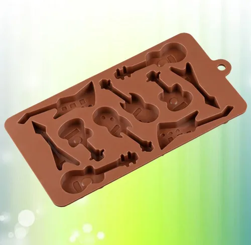 Miniatura 4 de Cabilock Moldes de guitarra para pasteles de chocolate, moldes para hornear, moldes de chocolate, moldes de chocolate, moldes para bajos, moldes