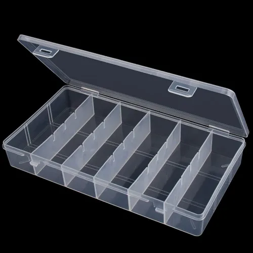Miniatura 4 de Caja de almacenamiento de plástico visible transparente, caja de almacenamiento de herramientas cosméticas, herramientas de maquillaje, aparejos