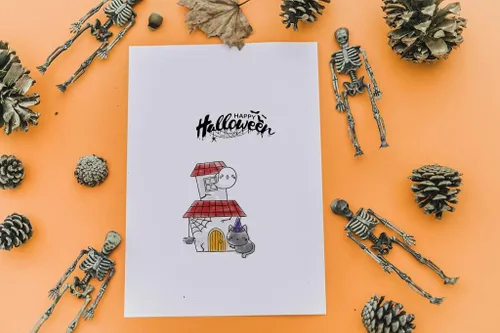 Miniatura 4 de Sellos y troqueles de Halloween para hacer tarjetas, lindo sello transparente de gato, troqueles de corte para gatos troquelados para hacer tarjetas