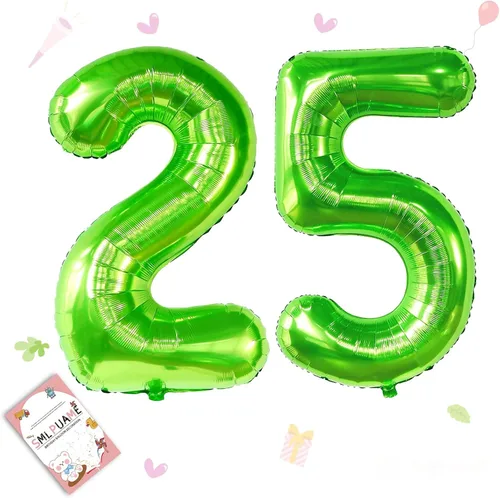 Miniatura 201 de Globos de números de 40 pulgadas del 0 al 9 dorados grandes del número 0, globos digitales para suministros de decoración de celebración de fiesta
