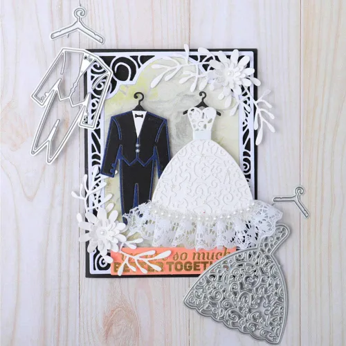 Miniatura 5 de 1 troquel de corte de delantal de cocina, delantal de cocina, troquelado de metal, plantillas de corte de metal DIY Scrapbooking Artist para hacer
