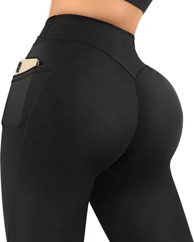 Miniatura 7 de RXRXCOCO Leggings cruzados sin costuras para mujer, cintura alta, levantamiento de glúteos, pantalones de yoga