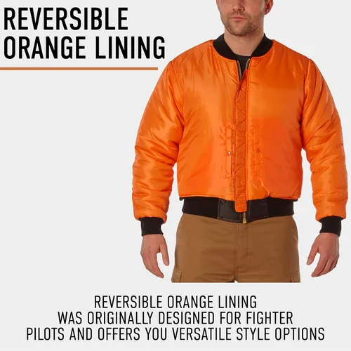 Miniatura 5 de Rothco MA-1 Flight Jacket Iconic Bomber Style Cold Weather Coat Windbreaker