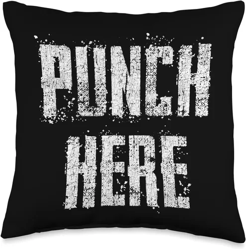 Knocking And Gag Punching Pillows Funny Gag Gift - Almohada antigolpes para aliviar el estrés, 16 x 16 pulgadas, multicolor