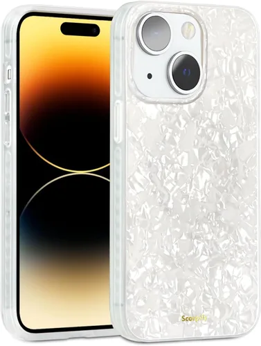 Miniatura 29 de SCORPIFY Funda para iPhone 14 [compatible con MagSafe] con diseño de mármol azul fantasía, bonita funda magnética para teléfono para mujeres, niñas