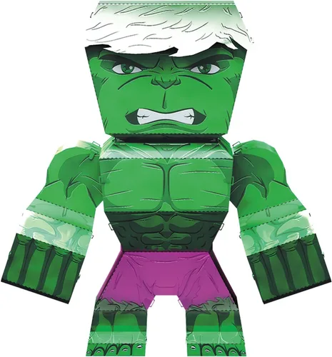 Fascinations Metal Earth Legends Marvel Hulk 3D Kit de modelo de metal