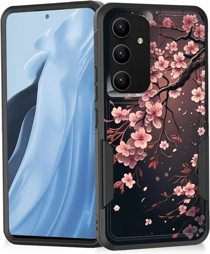 Miniatura 200 de Funda para Galaxy A14 5G, resistente de doble capa híbrida de policarbonato duro, goma suave, a prueba de golpes, funda protectora resistente