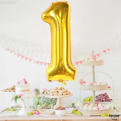 Miniatura 1069 de KatchOn, Globo grande azul número 2 de 40 pulgadas Decoraciones de cumpleaños de Baby Shark para niño de 2 años Globo azul número 2 Globo