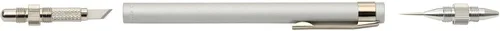 Miniatura 5 de NT Cutter Cuchillo de aluminio con punta de aguja y quemadores, 1 cuchillo (D-1000P)