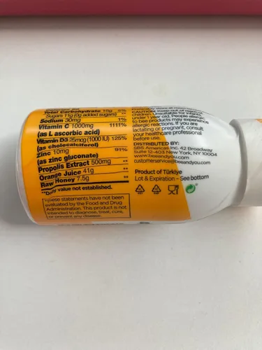Miniatura 9 de BEE and You - Suplemento de propóleos 100% natural de apoyo inmunológico, antioxidantes, vitamina C, VIT D3, zinc, jugo de naranja, miel cruda, 1.69