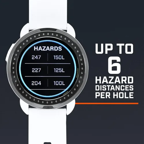 Miniatura 8 de Bushnell Golf iON Elite GPS Watch – Color Touchscreen, Slope‑Adjusted Yardages, 38,000+ Courses, Shot Tracker, USB‑C, Magnetic Charger Blanco