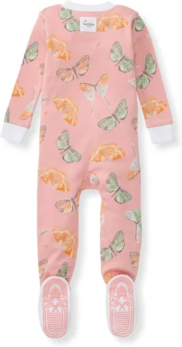 Miniatura 120 de Burt's Bees Baby Pijama para bebé niña, 100% algodón orgánico, pijama de una pieza, overol diagonal con cremallera, ajuste cómodo