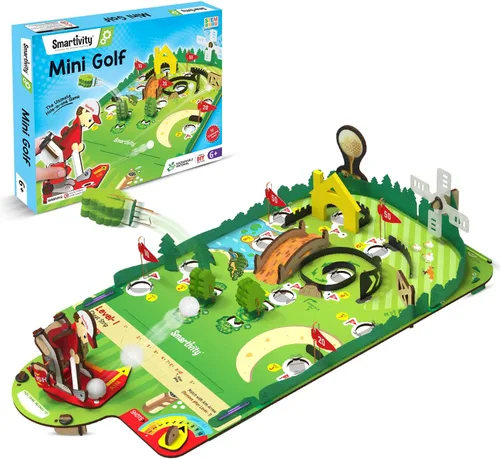 Smartivity Juego de Golf Mini de Mesa para Niños de 6 a 12 años | Construye Tu Propio Campo de Golf | Regalo de Navidad, Cumpleaños para Niños y