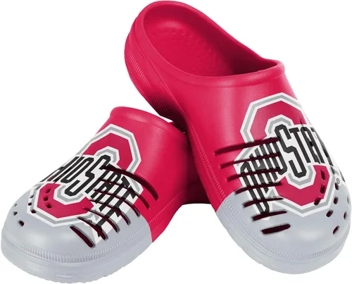 Miniatura 28 de FOCO - Sandalias de agua de jardín con logotipo de equipo de la NFL, para hombre, pantuflas, zuecos