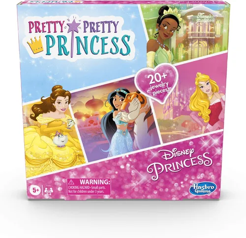 Hasbro Gaming Pretty Pretty Princess: Edition Juego de Mesa con Princesas de Disney, Juego de Vestirse con Joyas para Niños de 5 Años en Adelante,