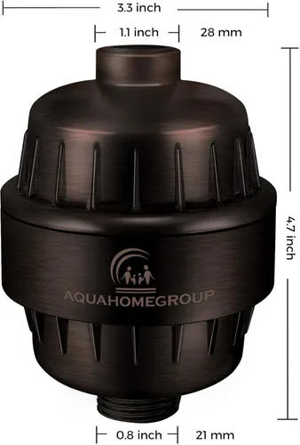 Miniatura 3 de AquaHomeGroup Filtro de ducha de 20 etapas con vitamina C E y A, reduce el cloro, los metales pesados y los sedimentos, 2 cartuchos incluidos