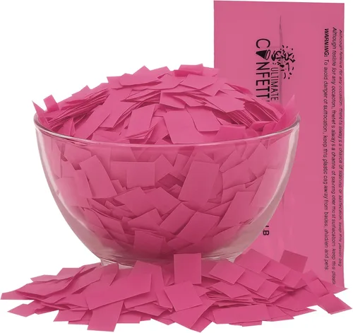 Miniatura 23 de Ultimate Confetti, Confeti Biodegradable Azul Bebé - Confeti de Papel de Seda Rectangular Revoloteante para Uso en Cañones y Lanzadores – Confeti