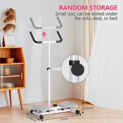 Miniatura 4 de Máquina de torsión de cintura y máquina de abdominales – 300 libras sin ruido para ejercicio de núcleo, gimnasio en casa con bandas de resistencia