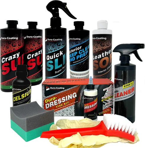 DURA-COATING TECHNOLOGY, Kit de detalles definitivo para automóvil: incluye un kit de detalles estándar Dura-Dressing para un vehículo individual y