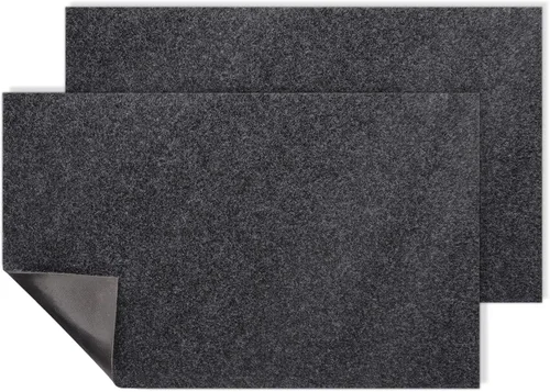 Miniatura 9 de AAZZKANG Paquete de 2 tapetes de bienvenida para interiores y exteriores con parte trasera antideslizante, multiusos, ultra absorbe el barro, fácil