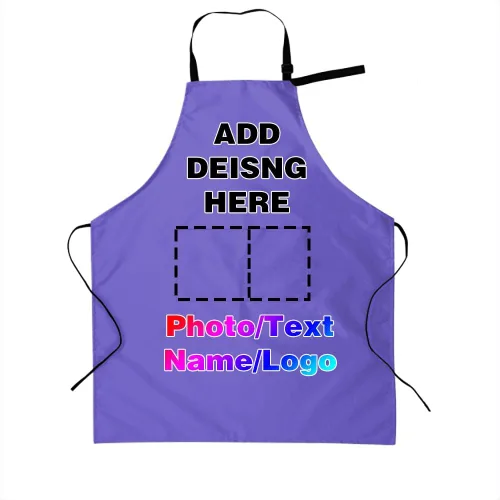 Miniatura 10 de Delantales personalizados para mujeres y hombres, delantal personalizado con logotipo de texto fotográfico, delantales de cocina personalizados