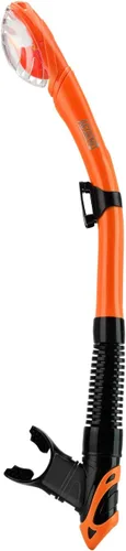 Aegend - Esnórquel seco para buceo para adultos y jóvenes - Equipo de snorkel con válvula seca superior, perfecto para snorkel, buceo libre, Naranja