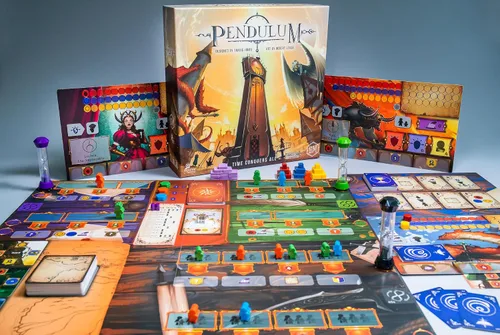 Miniatura 2 de Stonemaier Games: Péndulo por Travis P Jones Un juego de mesa de estrategia de colocación de trabajadores, optimización del tiempo El tiempo es