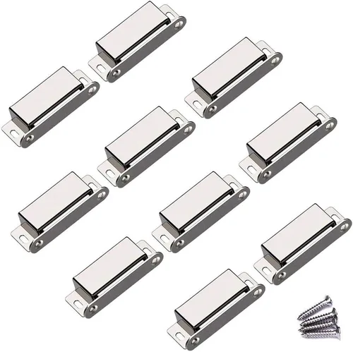 Miniatura 8 de WOOCH Pestillo magnético para puerta, 50 libras, de acero inoxidable de alta resistencia para cocina, baño, armario, armario, armario, puerta, cajón