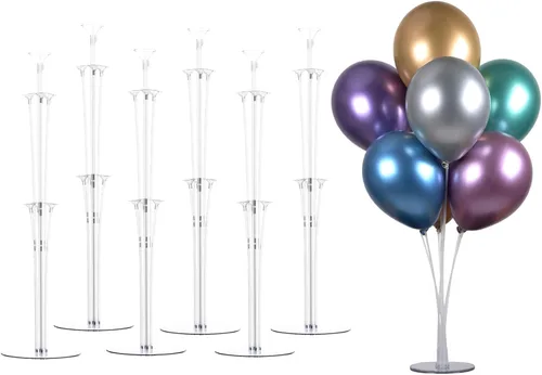 LANGXUN Kit de soporte de globos de mesa de 28 pulgadas de altura para decoración de fiesta de cumpleaños, boda, kit de arco de globos para fiesta