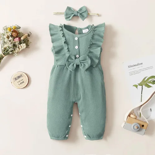 Miniatura 5 de Mioglrie Ropa de bebé recién nacida, monos de una pieza, ropa de manga corta, ropa de verano para bebé