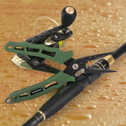 Miniatura 8 de KastKing Cutthroat - Alicates de pesca de 7 pulgadas con anillo dividido, herramientas de pesca de acero inoxidable 420, equipo de pesca resistente