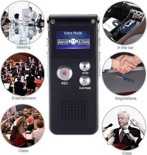 Miniatura 2 de 16G activado por voz Mini espía Grabadora de audio digital de sonido Dictáfono Reproductor MP3 Regalo Portátil MP3 Grabadora de audio Dictaphone