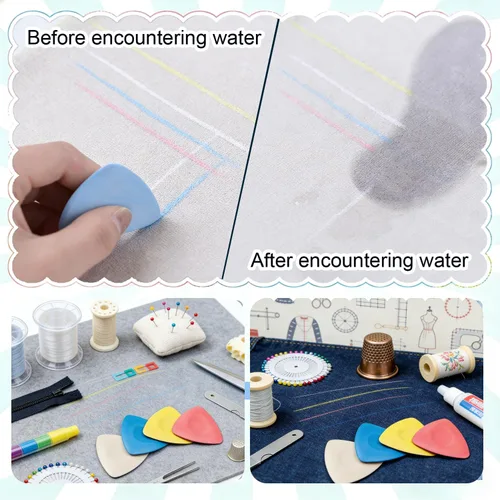 Miniatura 3 de Tiza de Sastre para Costura Marcador de Tela de Sastre Tiza para Acolchado, Accesorios de Suministros de Costura (10 Piezas)