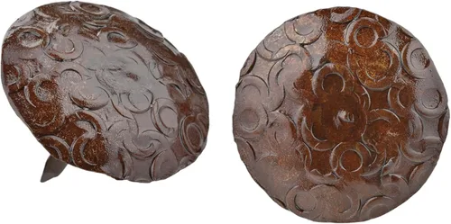Miniatura 12 de Paquete de 50 clavos decorativos Iron Clavos de 1 pulgada, oxidado, acento decorativo para mejoras del hogar, persianas de granja, puerta de Rusted