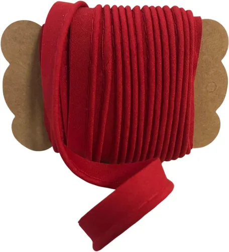 Miniatura 5 de Cinta al bies de 1/2 pulgada x 10 yardas, poliéster para costura, manualidades, cinta de encuadernación para dobladillo, costura, costura, Rojo