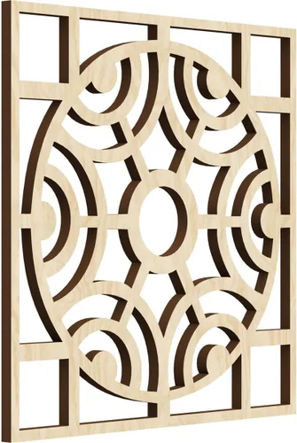 Miniatura 43 de Walton Paneles de pared decorativos de madera con calado, pequeños, 11 3/8 pulgadas de ancho x 11 3/8 pulgadas de alto x 1/4 pulgadas de alto, nogal