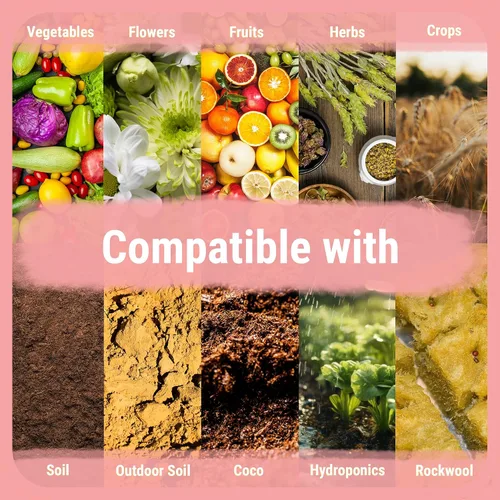 Miniatura 9 de Cronk Grow Nutrientes Hidropónicos – Nutrientes Fertilizante de Plantas – Macro y Micro Nutrientes Mezcla – Compatible con Tierra, Jardín