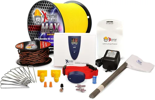 Extreme Dog Fence ProMax - Valla eléctrica para perros, 1 kit para perros, 500 pies de alta resistencia, más alambre de máxima resistencia para un